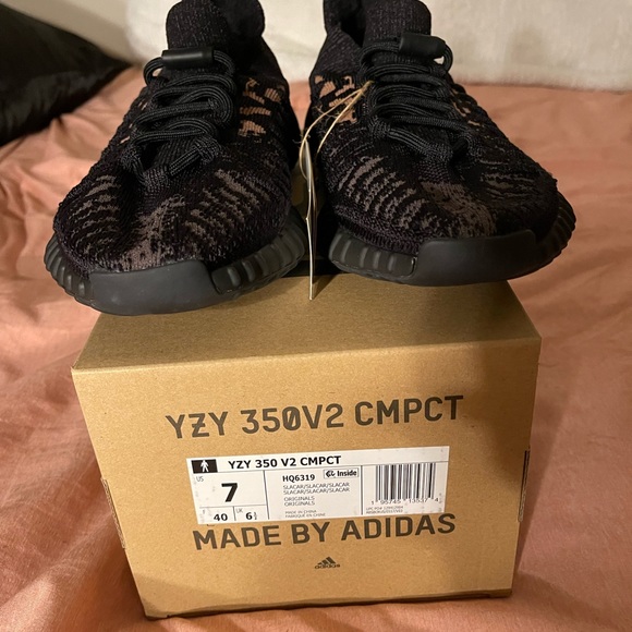 yeezy boost 350 black box Shop Black Mens adidas Yeezy Boost 350 V2 Slip On Sneakers – Shoebacca main image 1